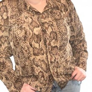 Women's Snake Print Blouse